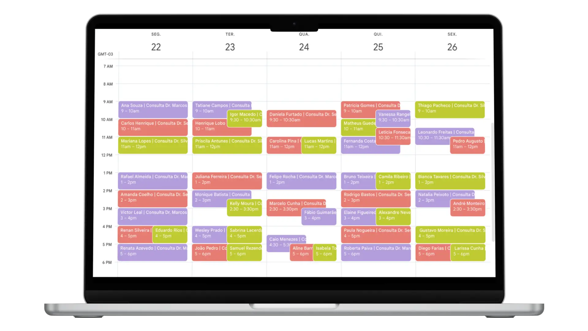 Mentorian Desktop - Calendar View