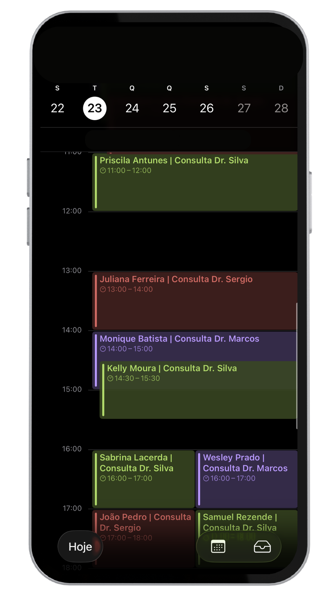 Mentorian Mobile - Calendar View