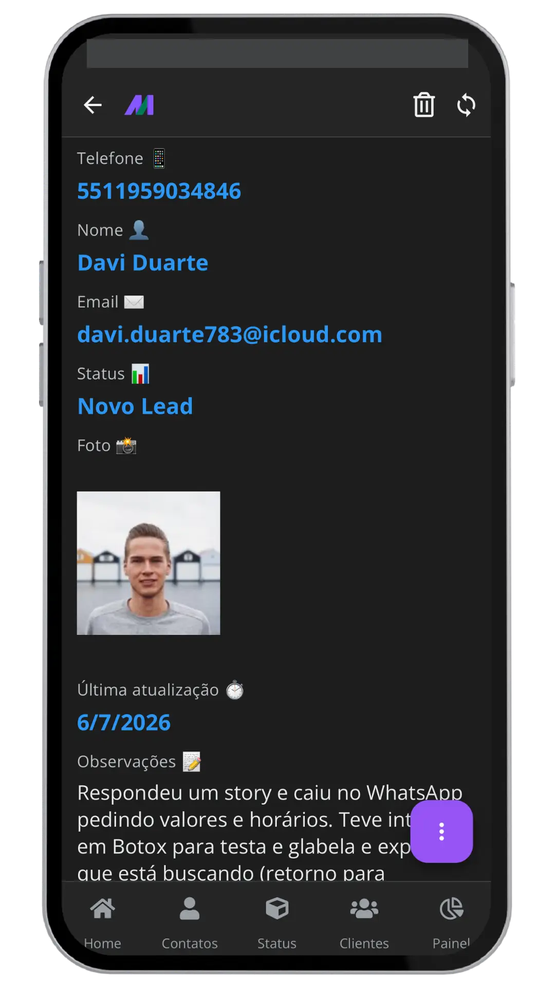 Mockup App – Detail View